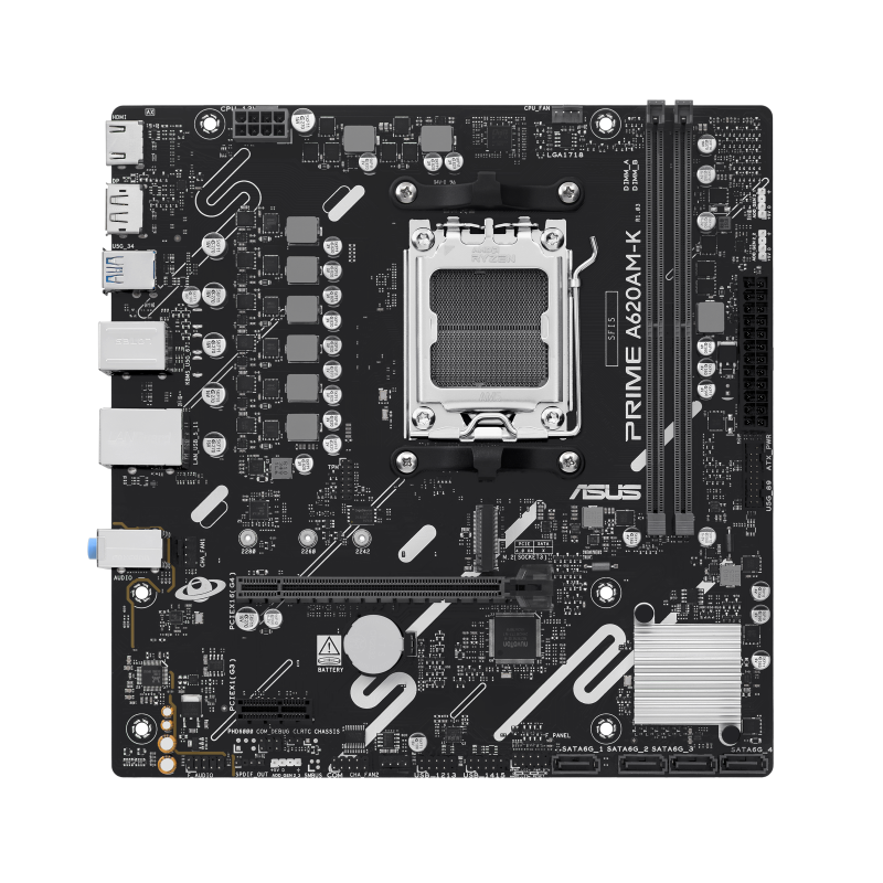 204e366129360e20f5429ef6a07a6dc1.png Placa de baza ASUS PRIME A620AM-K, Socket AM5, DDR5, Micro-ATX - imagine 1