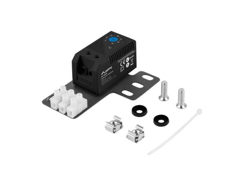 21a85abb796ef0bfa39135dc6319e255.jpeg Termostat buclă închisă 10A pentru dulapuri rack, cu ureche 19" - imagine 1