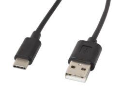 Cablu USB-C(M)  USB-A(M) 2.0 1,8 m negru