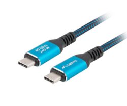 Cablu USB-C M/M 4.0 2 m 240W 8K 60Hz negru-albastru