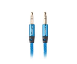 Cablu minijack 3,5 mm M/M 3 pini 3 m albastru