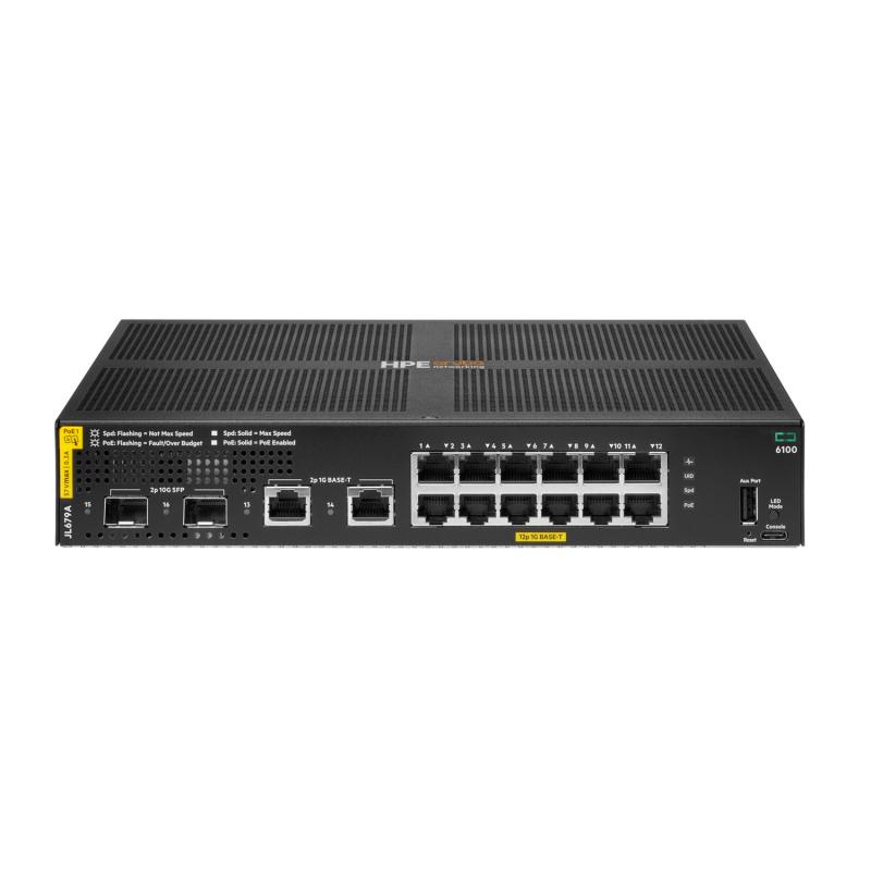 643b18a93897ddfd6a0e2bdca9dc57df.jpg HPE Aruba Networking CX 6100 12G Class4 PoE 2G/2SFP+ 139W - imagine 1