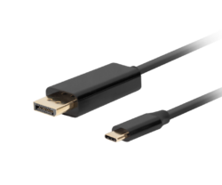 Cablu USB-C(M)  DisplayPort(M) 1,8 m 4K 60Hz negru