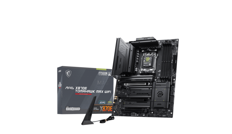 80af55b89bc2aa2b4da543b23913625d.png MSI MAG X870E TOMAHAWK MAX WIFI. Processor manufacturer: AMD, Processor - imagine 1