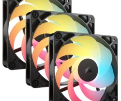 Ventilatoare Carcasa CORSAIR RS120-R 3x120mm ARGB NEGRU, viteza 0.420-2100 RPM
