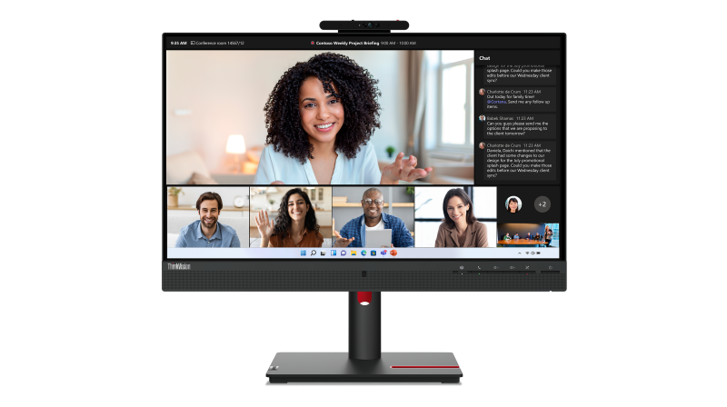 89543adb328bc8acfc3250a79b60361b.png Monitor Commercial Lenovo ThinkVision T24mv-30, 23.8", 1920 x 1080 pixeli, - imagine 1