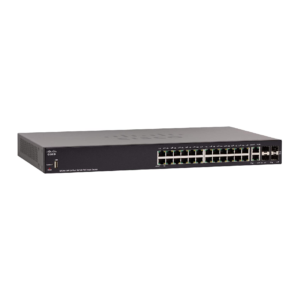 Cisco SF250-24P-Port 10100 PoE Smart Switch