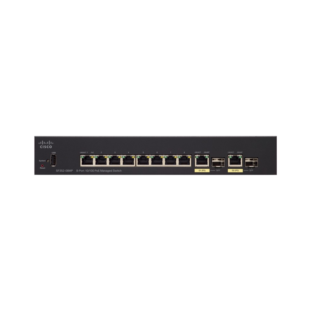 Cisco SF352-08 8-port 10100 Managed Switch