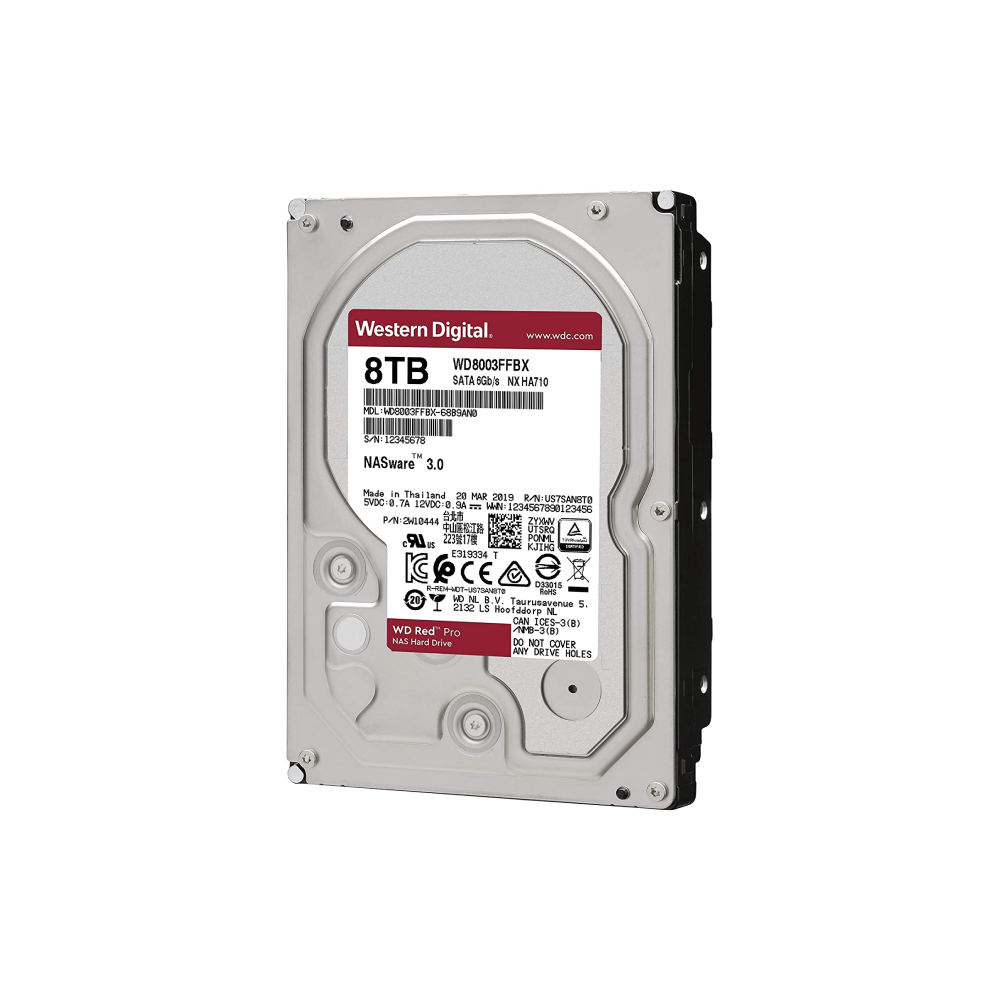 HDD WD Red Pro 8 TB, SATA 3, 7200 rpm, 256 MB, 3.5 inch | Qmart.ro