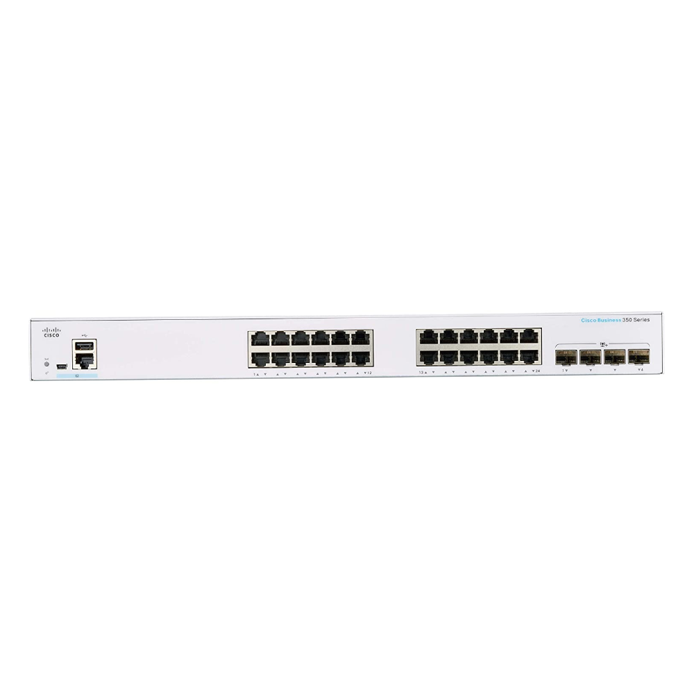 Switch Cisco CBS350-24-porturi GE-4x10G SFP+