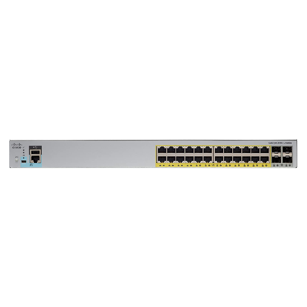 Switch Cisco Catalyst 2960L-24 porturi GigE PoE-LAN Lite