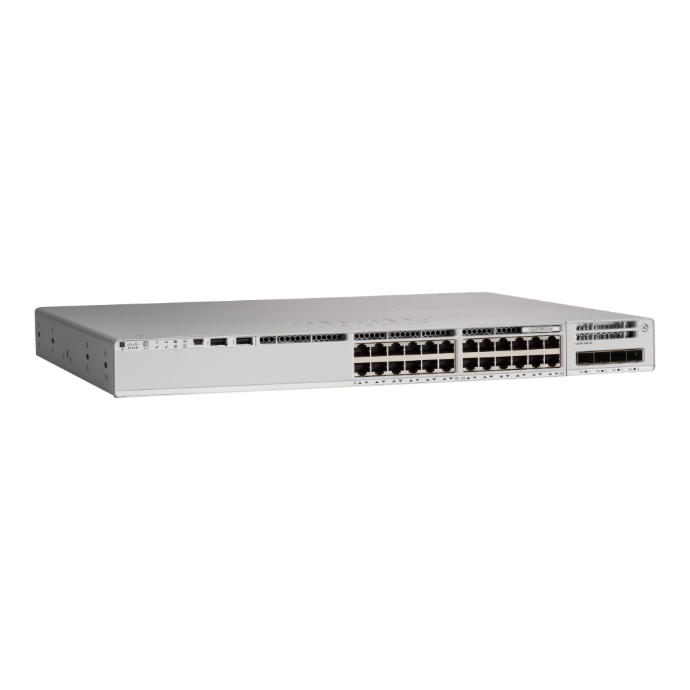 Switch Cisco Catalyst C9200L-24P-4G-E, 24 porturi, PoE