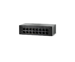 Switch Cisco SF110D-16HP Porturi 10100 PoE Desktop din fata