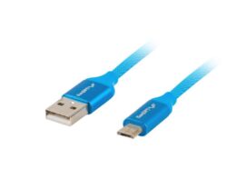 Cablu USB Micro(M)  USB-A(M) 2.0 1 m albastru Premium
