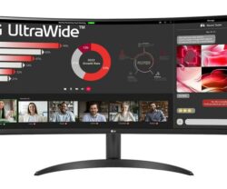 Monitor LG 34" 34WR50QK-B.AEU, Curvature: 1800R, Diagonal (inch): 34, Diagonal