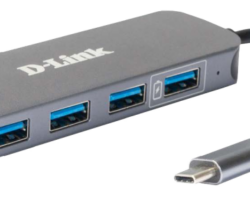 Hub D-Link USB 5 in 1, 4 porturi + 1