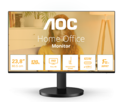 Monitor AOC 23.8" 24B3CF2, Diagonal (inch): 23.8, Diagonal (cm): 60,