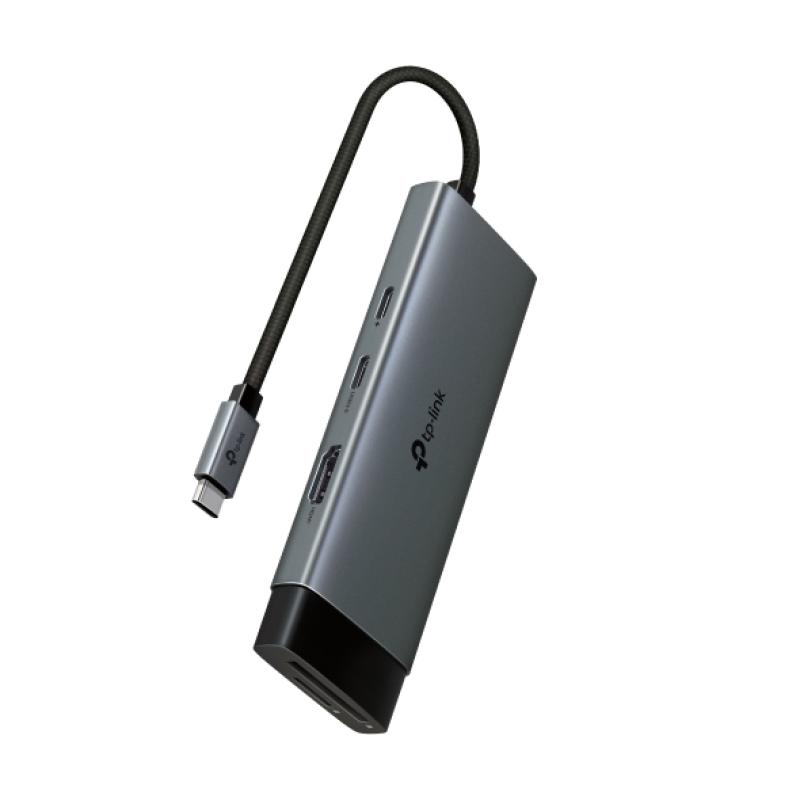 c0c956cfa575fd0cef261f6b50e46c0f.jpeg Hub USB TP-Link UH7020C, USB-C, 7 porturi, HDMI, Negru - imagine 1