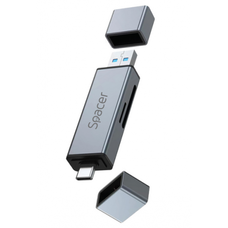 afe7b8f27ed00fe3c404f3727796867d.png Card Reader Spacer SPCR-TYPEC-USB-01, Gray - imagine 1