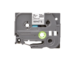 Caseta banda etichete Brother TZE241, 18 mm, negru pe alb