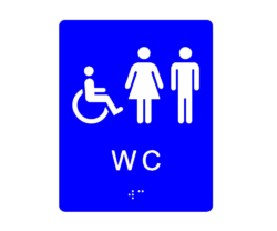 Marcaj tactil nevazatori WC