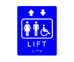Marcaj tactil nevazatori lift
