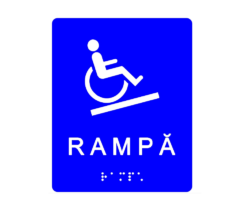 Marcaj tactil nevazatori rampa