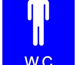 marcaj tactil nevazatori WC barbati