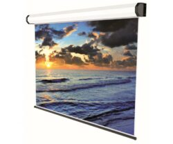 Ecran de proiecte electric, cu prindere in tavan/perete Sopar Professional,