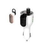Modulator auto FM Spacer cu casca Bluetooth 5.0, earphone 30mAh, - imagine 2