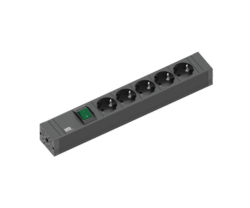 Prelungitor Bachmann Connect Line 420.0013, 5 x Schuko, intrerupator, 2 m