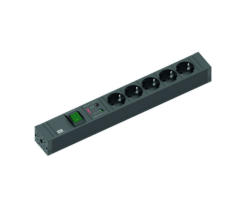 Prelungitor Bachmann Connect Line 420.0022, 5 x Schuko, protectie supratensiune