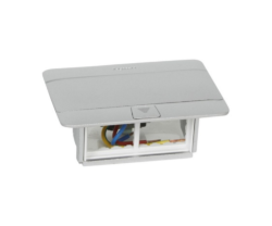 Priza Pop-up Legrand 054011, 4 module, finisaj aluminiu mat