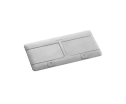 Priza Pop-up Legrand 054013, 8 module, finisaj aluminiu mat