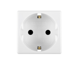 Priza modulara GEWISS GW20265, 2 module 16A 2P+E, gama System, alba