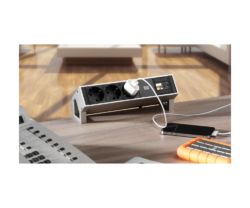 Priza modulara incorporabila in birou Bachmann Desk 2 - 4 module