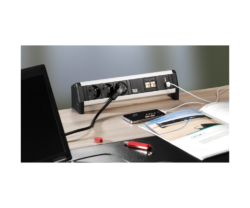 Priza modulara incorporabila in birou Bachmann Desk 8 - 4 module