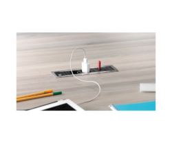 Priza modulara incorporabila in birou Bachmann Power Frame PF-3MOD6, 3 module