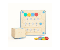 Robot jucarie lemn Cubetto, programabil fara ecran