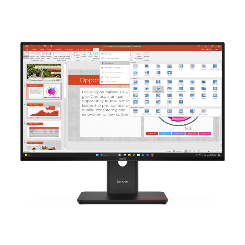 f86eede0790ee748aed119931a8b6314.png Monitor Commercial Lenovo ThinkVision T27-40, 27", 1920 x 1080 pixeli, - imagine 1
