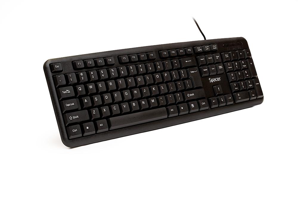 overlay_01dc12c36dc293f5180c37be6f25a8df.jpg Tastatura SPACER SPKB-S62, USB, negru - imagine 1