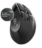 Mouse Trust Voxx, Rechargeable Ergonomic Wireless, negru - imagine 2