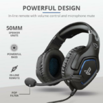 Casti Gaming Head-band Trust GXT 488 Forze PS4, Wired, noise-canceling, - imagine 2