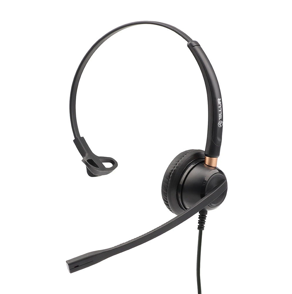 overlay_186a9f20996eae6b646ba08b5b99869e.png Casti Head-band Tellur Voice 510N, Wired, negru - imagine 1