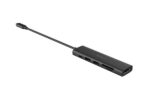 DOCKING Station A4tech universal, 6-in-1, cablu 0.20m, gri - imagine 3
