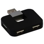 Hub USB Spacer SPH-316, USB-A, 4 porturi, Negru