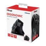 Mouse Trust Voxx, Rechargeable Ergonomic Wireless, negru - imagine 14