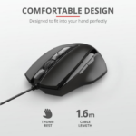 Mouse Trust Voca Comfort Mouse, negru - imagine 6