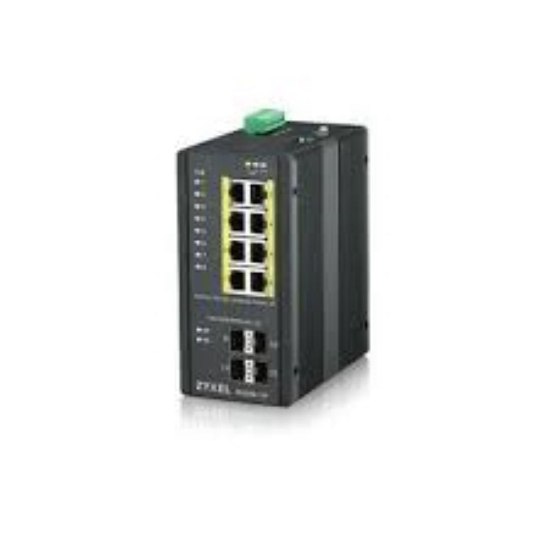overlay_3690654bf3dd01973c7294eb919d7d0e.jpeg Zyxel RGS200-12P-ZZ0101F 12-port GbE Managed PoE Switch, Layer2, 8 ports100/1000 - imagine 1