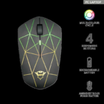 Mouse Trust GXT 117 Strike, Wireless Gam, negru - imagine 2